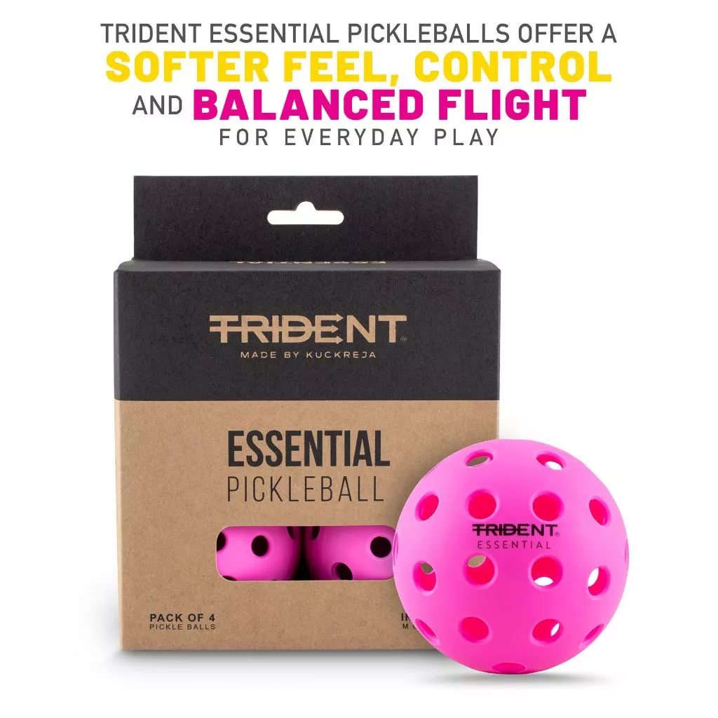 Trident Essential Pickleball Balls – Pink - Image 4