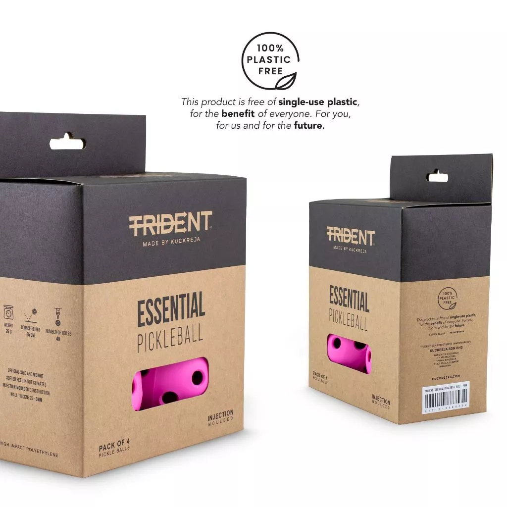 Trident Essential Pickleball Balls – Pink - Image 3